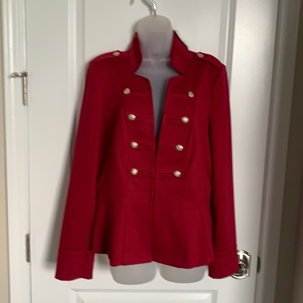 White House Black Market - LS Mltry Pnte Jacket